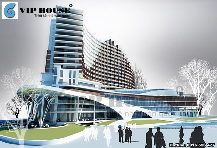 Thiết kế khách sạn 3 sao hiện đại tại Tây Nguyên